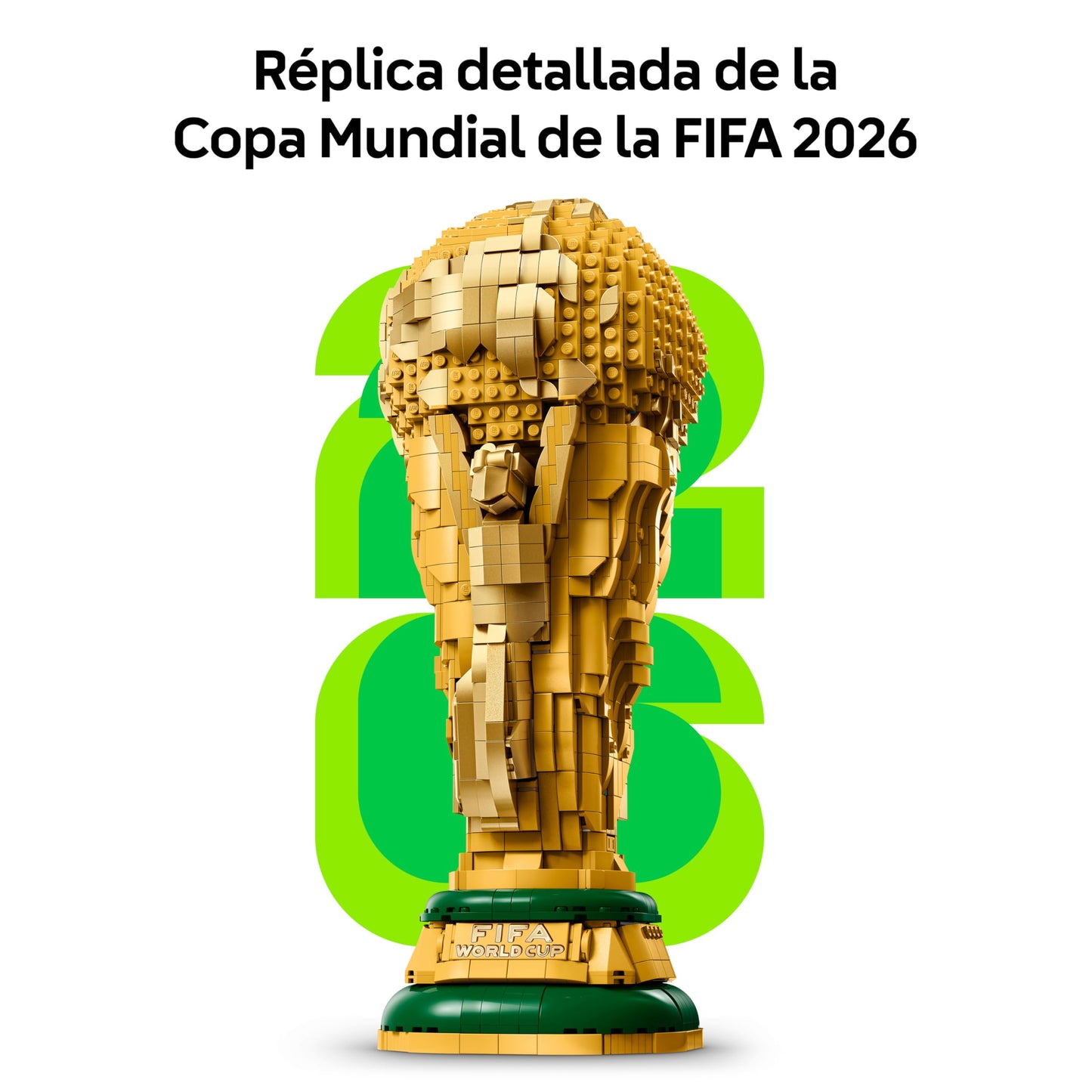 FIFA World Cup Official Trophy Building Set with Collectible Minifigure – 3D Football Display Model 43020