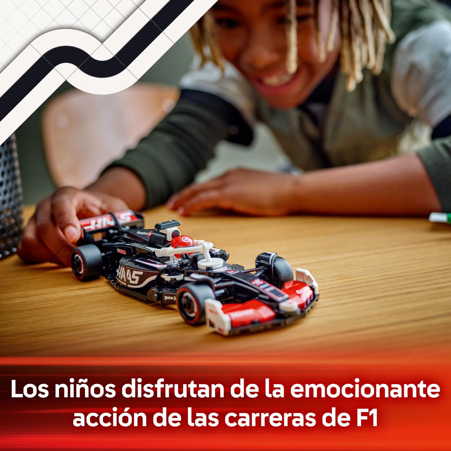MoneyGram Haas F1 Team VF-24 Formula Racing Car Building Set with Driver Figure – Model 77250