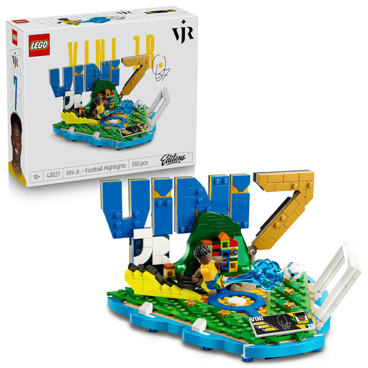 Vini Jr. Football Highlights Building Set with Collectible Player Figure – Display Model 43027