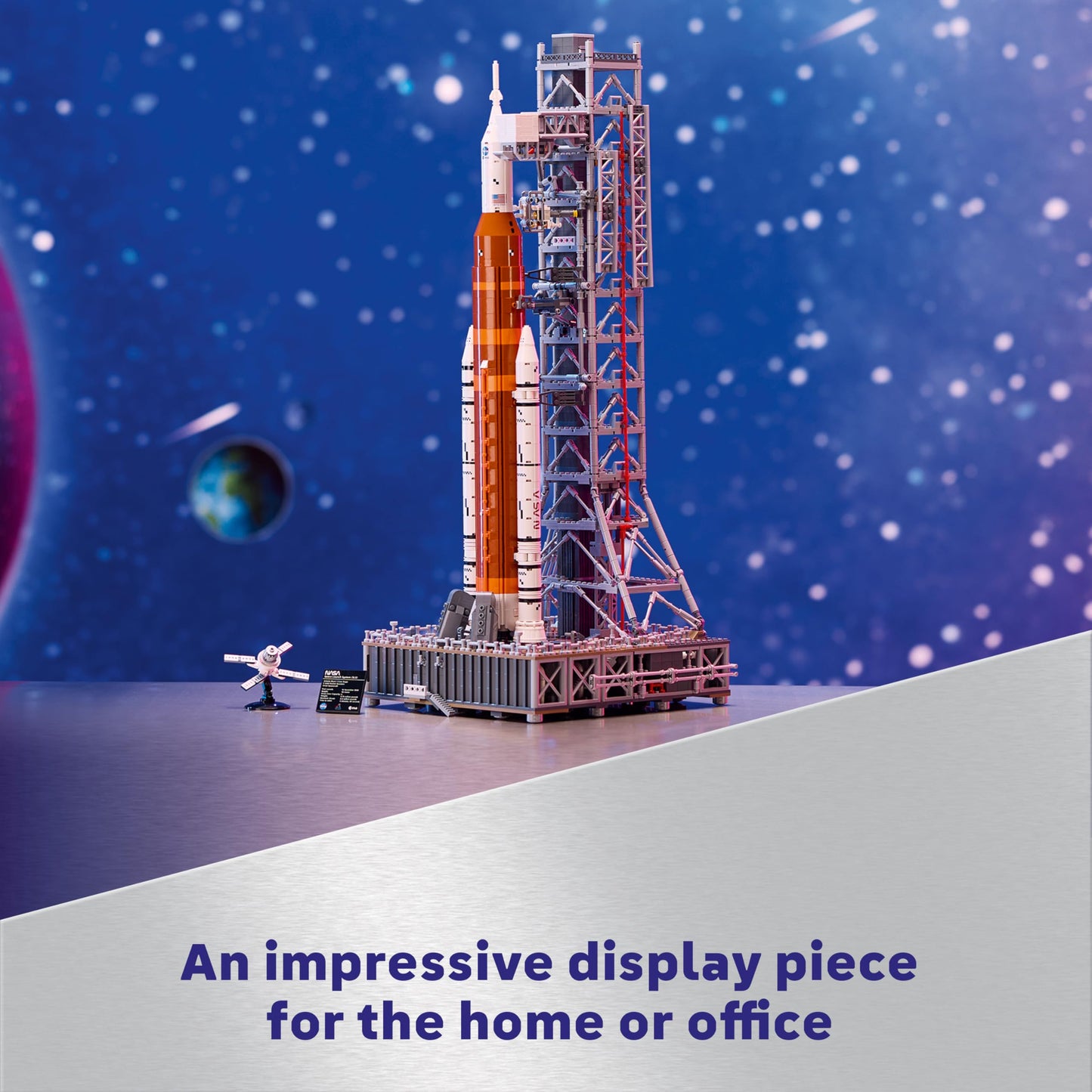 NASA Artemis Space Launch System Building Set with Orion Capsule & Launch Tower for Adults – 10341