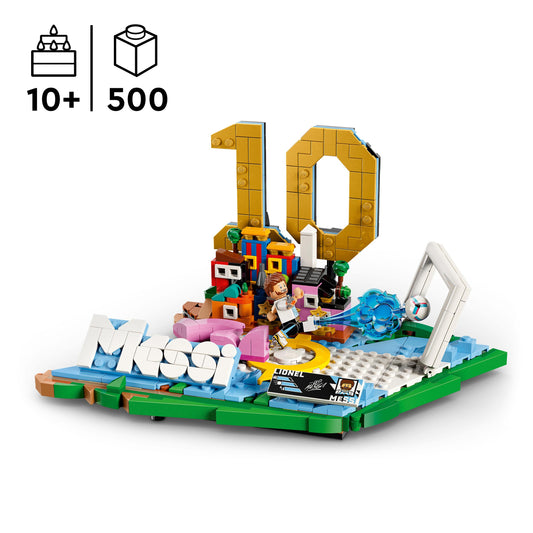 Lionel Messi Football Highlights Building Set with Collectible Player Figure – Display Model 43011