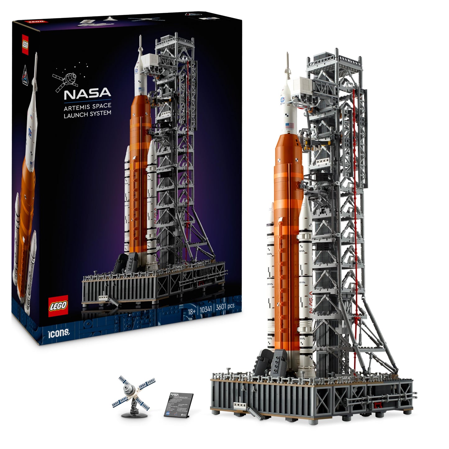NASA Artemis Space Launch System Building Set with Orion Capsule & Launch Tower for Adults – 10341