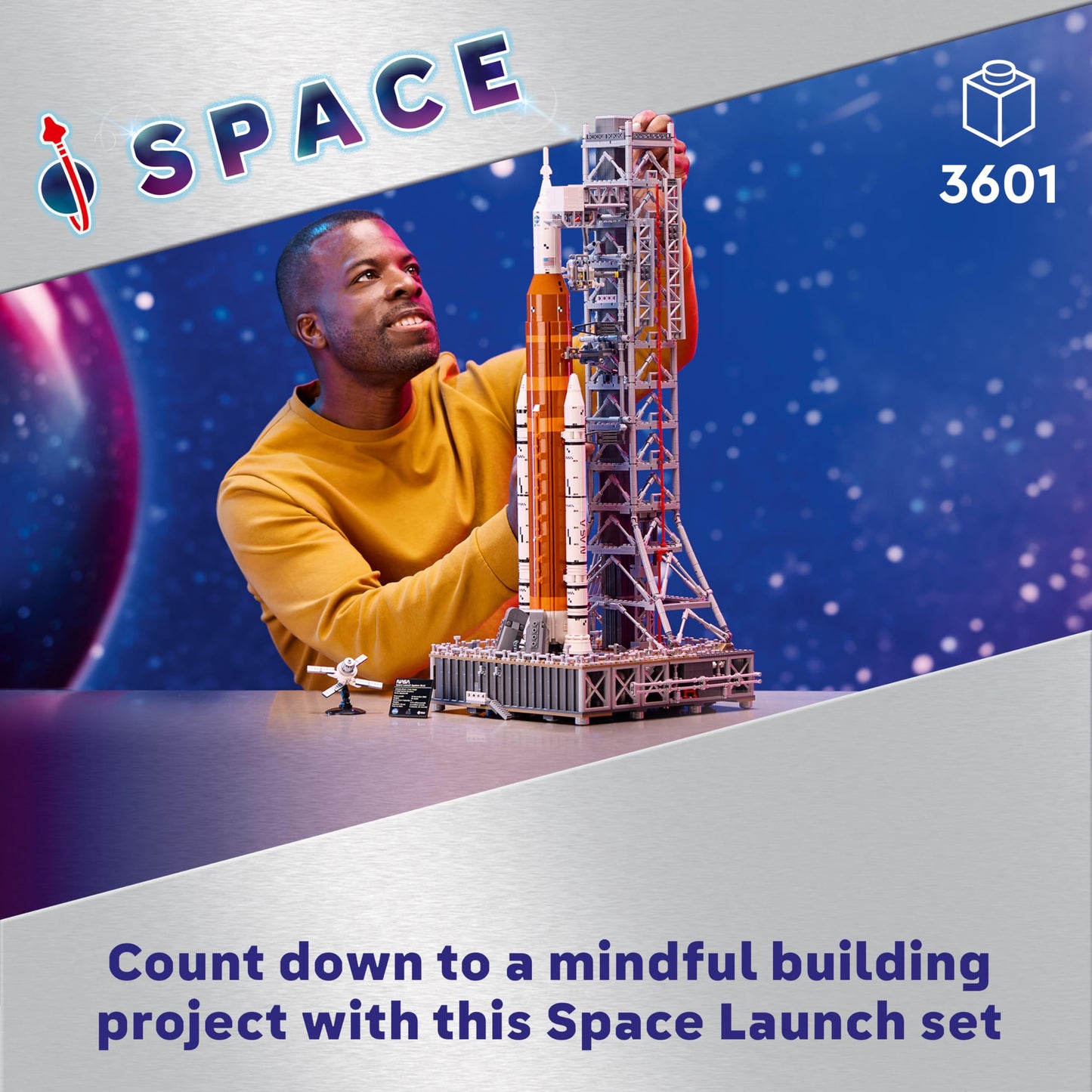 NASA Artemis Space Launch System Building Set with Orion Capsule & Launch Tower for Adults – 10341