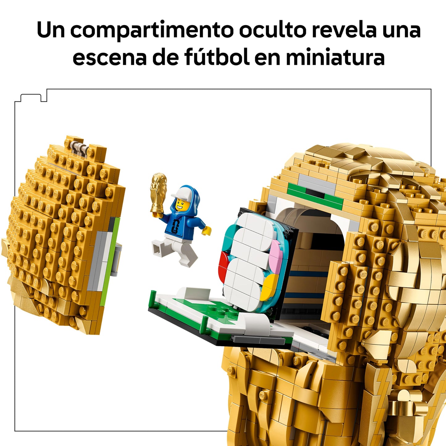 FIFA World Cup Official Trophy Building Set with Collectible Minifigure – 3D Football Display Model 43020