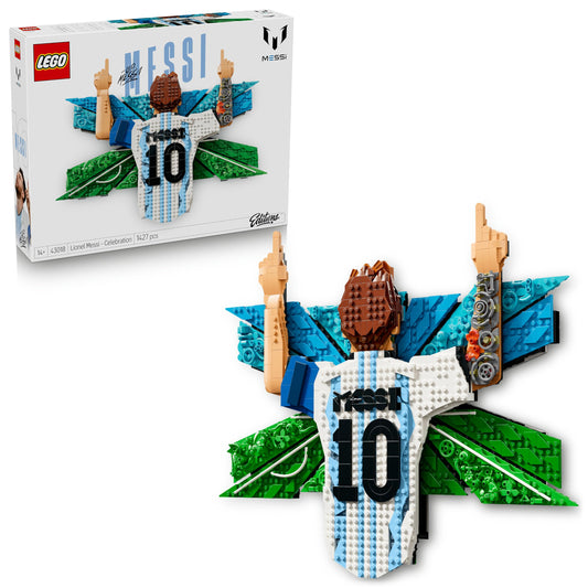 Lionel Messi Celebration 3D Wall Art Building Set – Collectible Football Display Model – 43018
