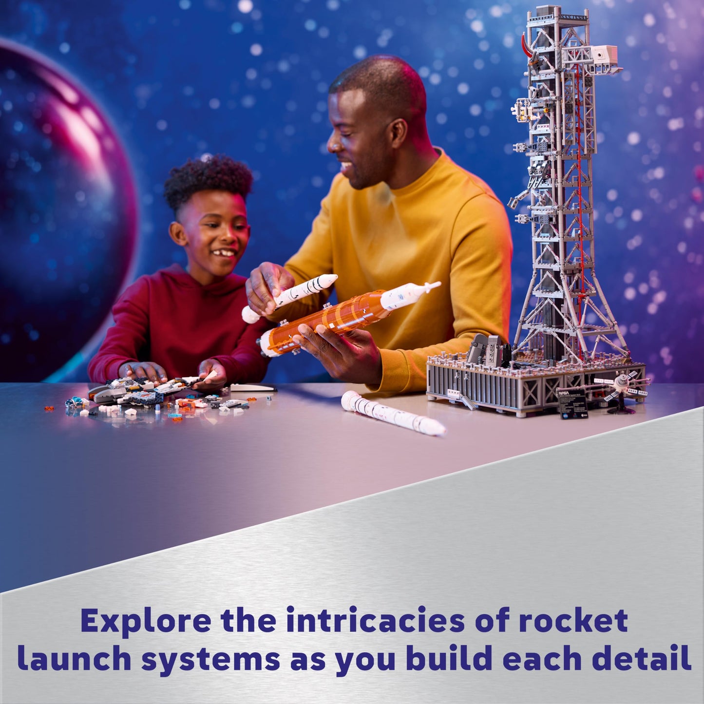 NASA Artemis Space Launch System Building Set with Orion Capsule & Launch Tower for Adults – 10341