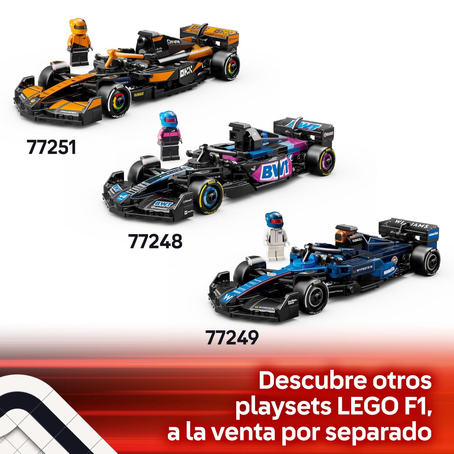 MoneyGram Haas F1 Team VF-24 Formula Racing Car Building Set with Driver Figure – Model 77250