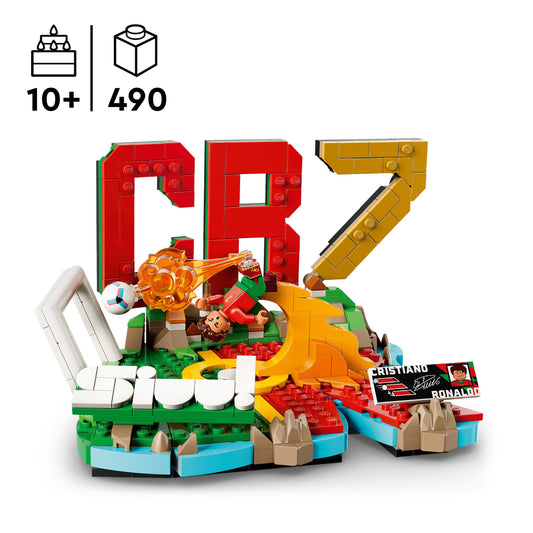 Cristiano Ronaldo Football Highlights Building Set with Collectible Player Figure – Display Model 43012